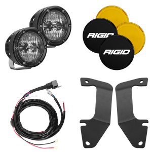 Toyota Tundra A-Pillar Light Kit - Rigid Industries - 360-Series Drive - Amber - `14-`20